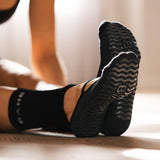 CHAUSSETTES STUDIO GRIPPY BARRE ANTHRACITE