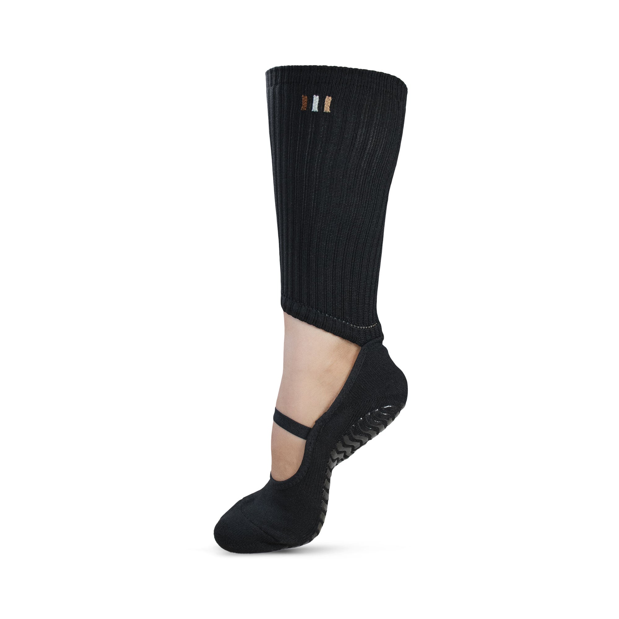 STUDIO GRIPPY BARRE SOCKS ANTHRACITE