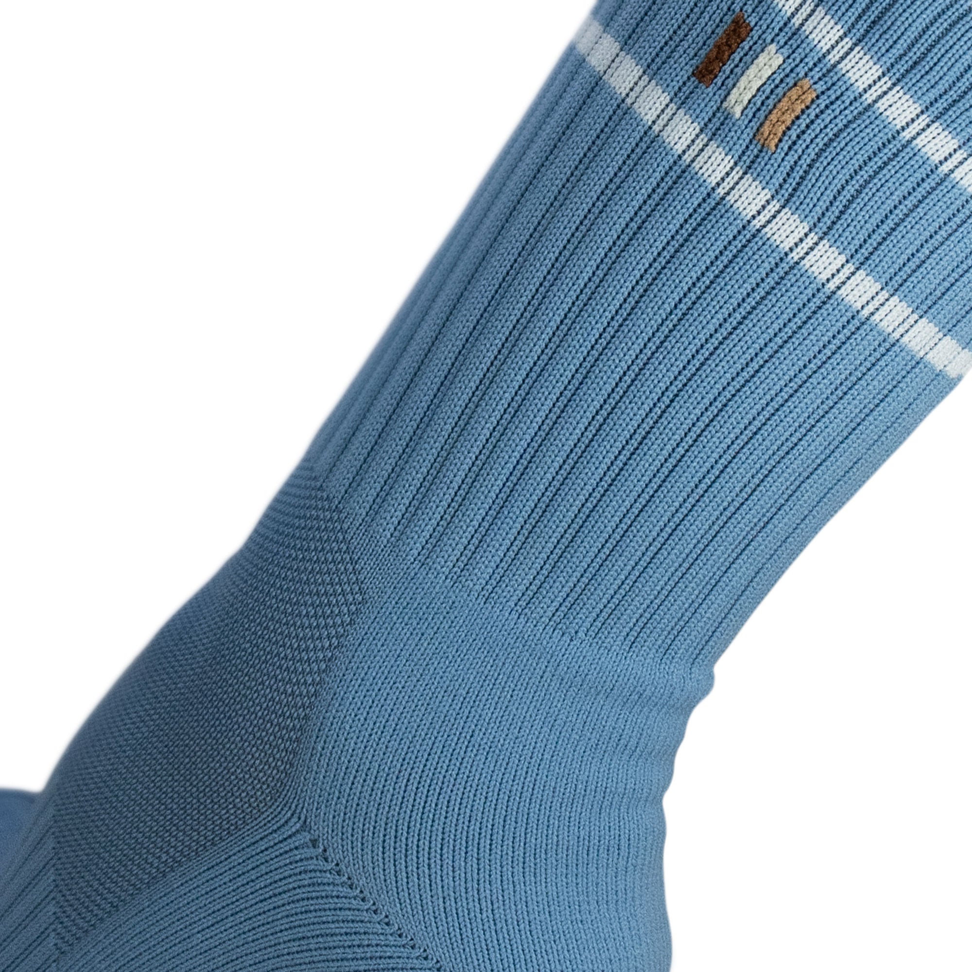 STUDIO GRIPPY CREW SOCKS 2 PACK COCONUT/POWDER BLUE