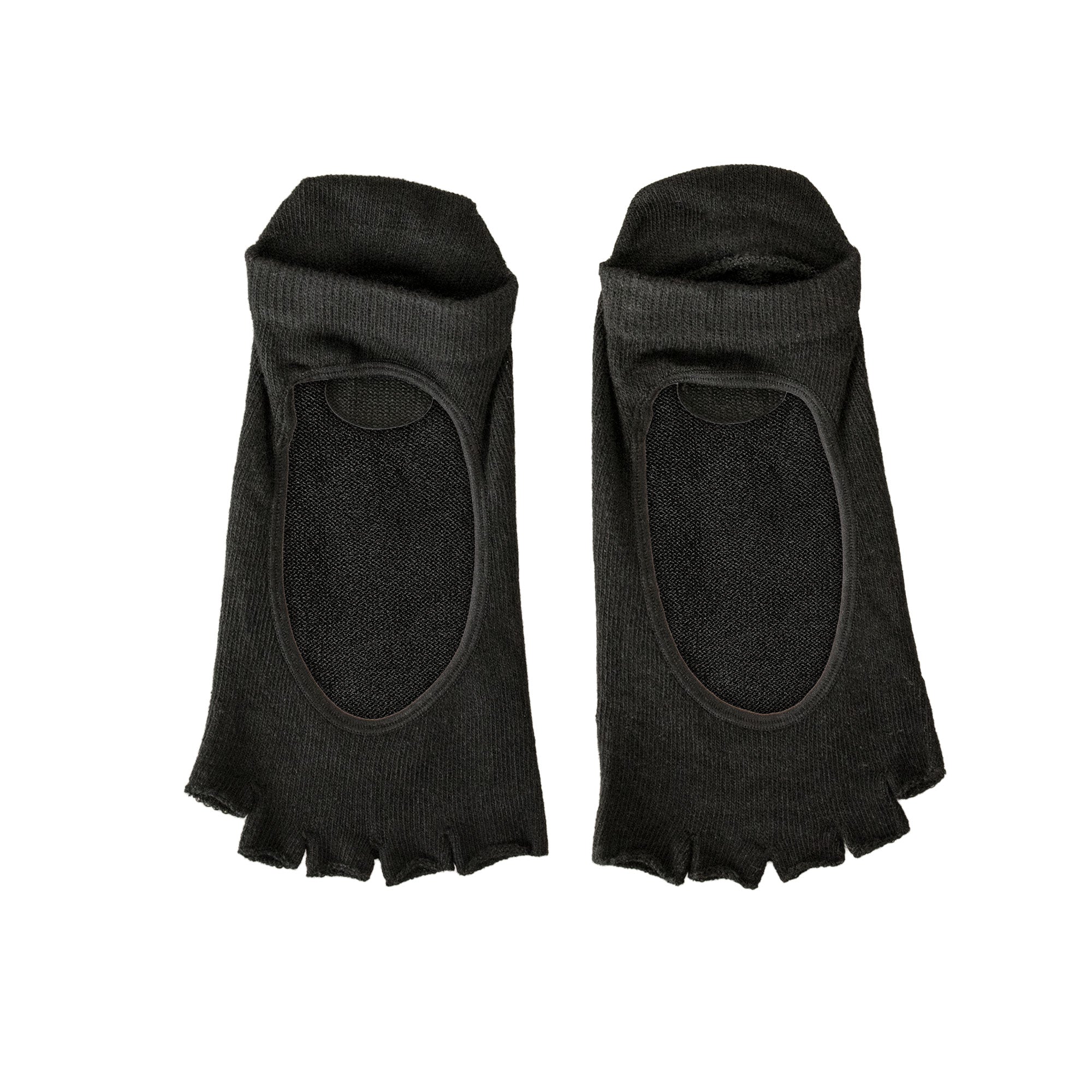 STUDIO GRIPPY OPENTOE SOCKS ANTHRACITE