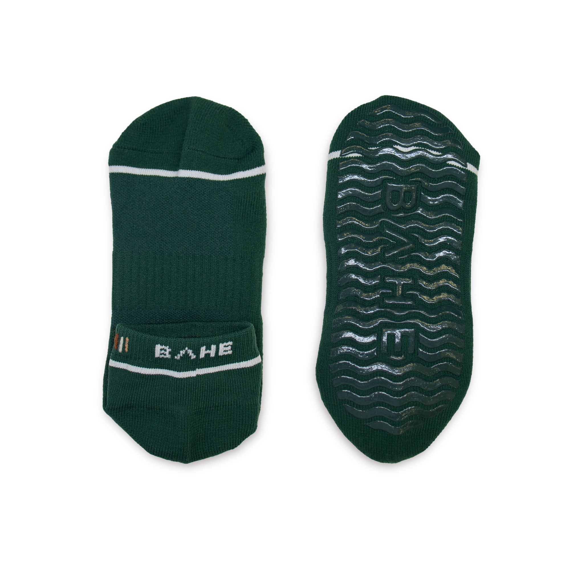Lot de 2 paires de chaussettes antidérapantes Studio Anthracite/Vert Forêt