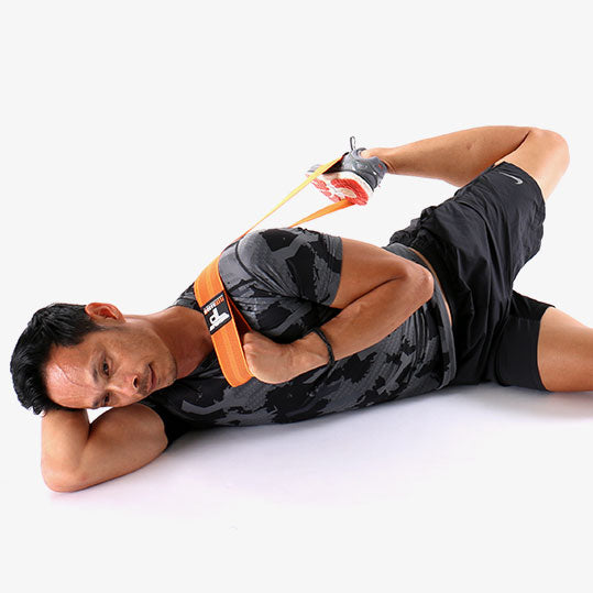 PTP FlexiBand Side Lying Alternate Quadricep Stretch